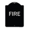 Signmission Designer Series Sign-Fire, Black & Silver Heavy-Gauge Aluminum Sign, 24" x 18", BS-1824-23966 A-DES-BS-1824-23966 - alternate 1